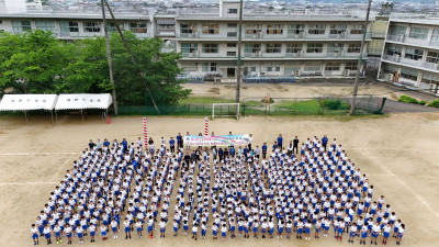 運動場全員